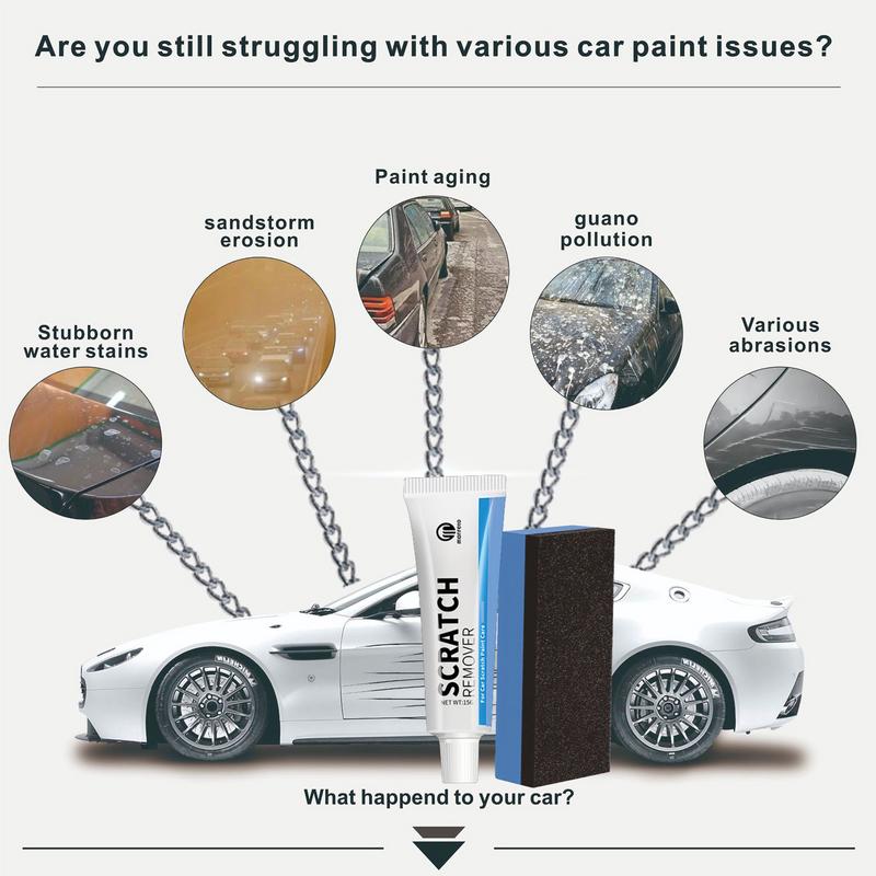 Паста для ремонта царапин на автомобиле 25 г, удаление царапин на краске, полировка воска, любой цвет, уход за краской автомобиля, средство для чистки кузова