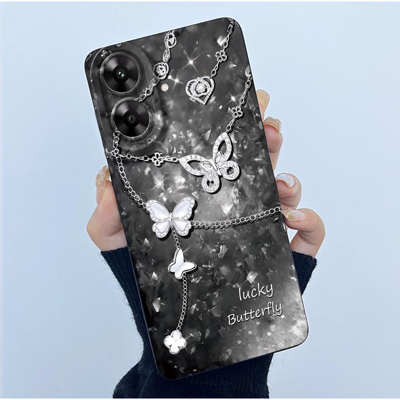 Чехол для телефона Realme Note 60 60X Narzo N61 Задняя крышка Матовый корпус Новый дизайн Мягкий силикон Funda для Realme Note60 RMX3933 Чехол