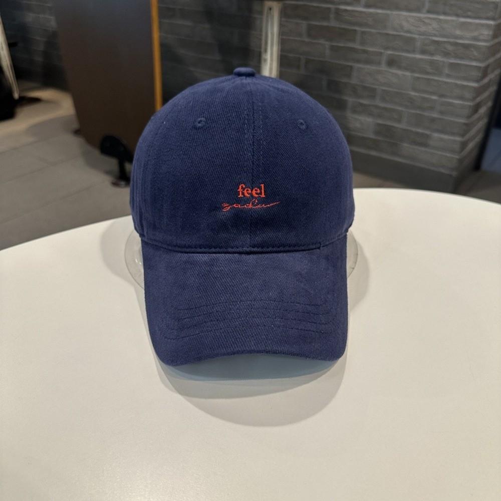 Embroidery Letter Rugged Baseball Cap Solid Color Duck Tongue Cap Fashion Sun Hat  for Women