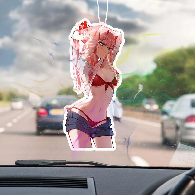 1шт JDM сексуальные женские ароматерапевтические таблетки в форме автомобильного освежителя воздуха, подвесной освежитель воздуха с ароматом духов подвеска для зеркала заднего вида