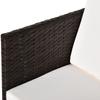 2 Seater Rattan Cube Garden Furniture Set, Rattan Dining Set with Cushions, Outdoor Dining Table and Chairs with 2 Armchairs, 2 Stools