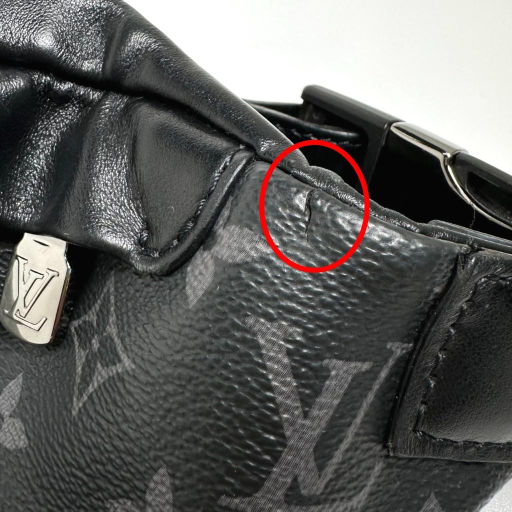 Louis Vuitton Сумка-банан Eclipse кросс-боди слинг-сумка Канва с монограммой черная M46035 Б/у