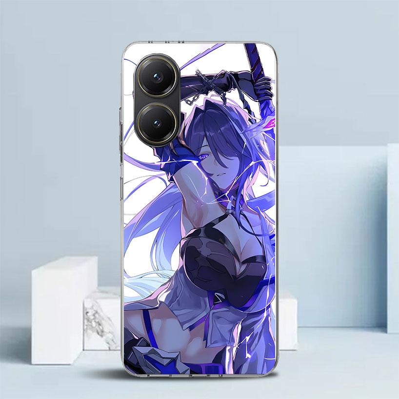 Чехол Honkai Star Rail Acheron с мягкой обложкой для Xiaomi Poco F7 Ultra X7 X6 X5 Pro M7, чехол для телефона Redmi 15 15C 13 13C 12 12C 10 10C с принтом