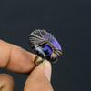 Tree Of Life Russian Chaorite Gemstone Copper Wire Wrapped Handmade Jewelry Ring Gift For Woman