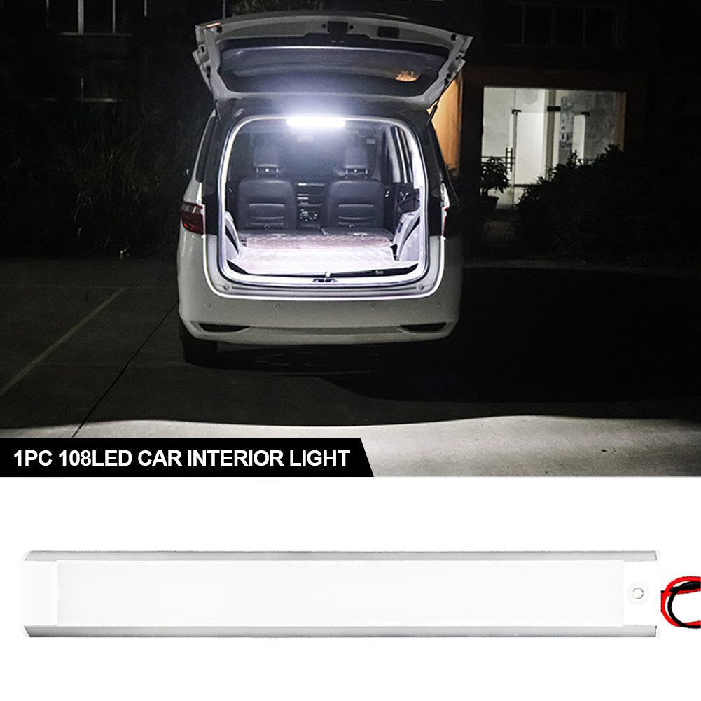 108LED 12V-80V светодиодный автомобильный купольный светильник для чтения на крышу автомобиля, внутреннее освещение автомобиля