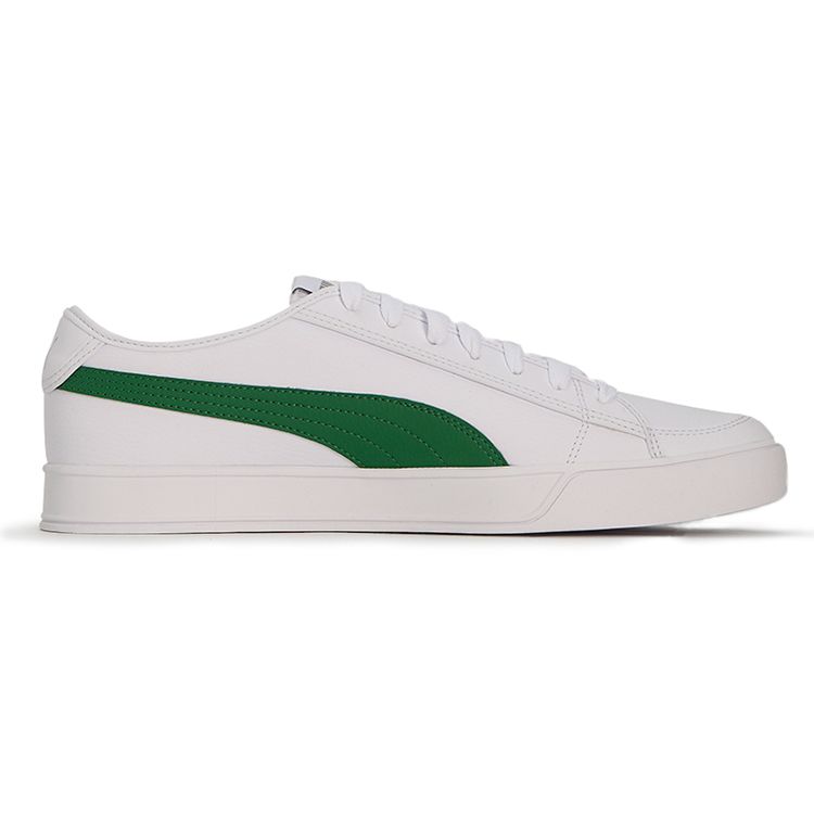Puma Кроссовки Smash v2 Vulc SL White Amazon Green Unisex Серебро 367308-06