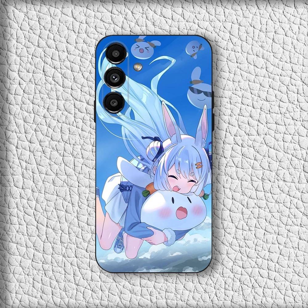 Чехол для телефона U-Usada Anime P-Pekoras для Samsung Galaxy A20, A21s, A22, A31, A32, A52, A53, A72, 73, A80 Мягкий черный чехол