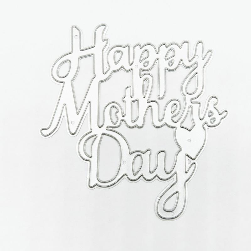 С Днем матери английский алфавит металлические трафареты для скрапбукинга трафареты для тиснения изготовление карт ремесленный декор
