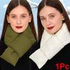 Unisex Warmth Accessory Winter Scarf Outdoor Waterproof Skiing Thickened Warm Windproof Fashionable Solid Neck Warmer Winter