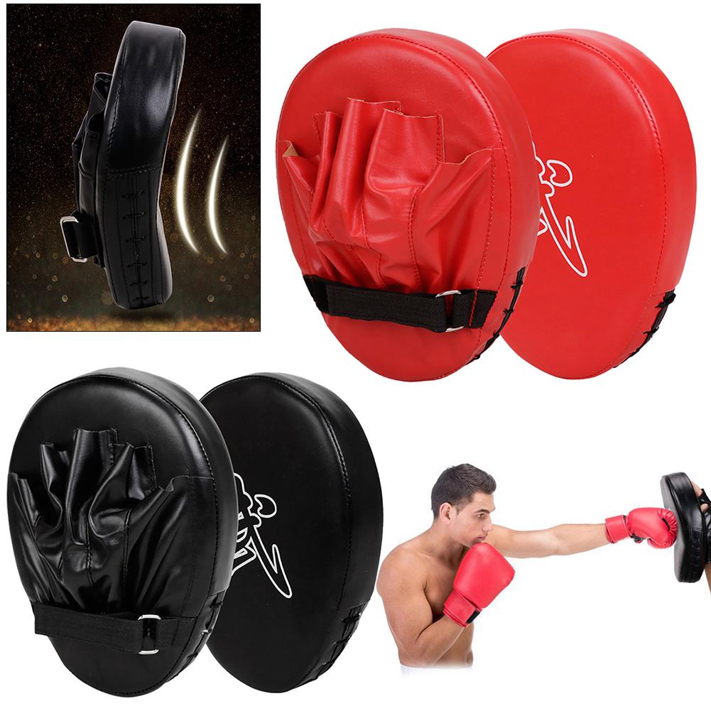 Boxing Muay Thai Hand Target Sanda Training Thickened Earthquake-resistant Baffle PU Leather 5-finger Hand Target Kickboxing Pad