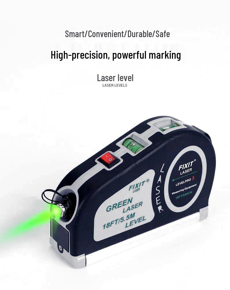 Многофункциональный лазерный проектор: Зеленая рулетка и инфракрасный уровень