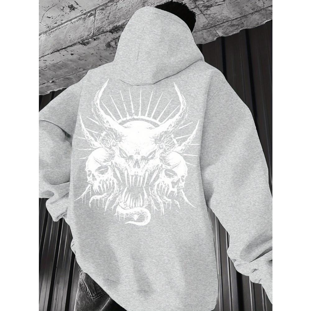 Мужские толстовки с принтом черепа, модный пуловер, осенняя одежда, повседневная одежда, женские топы, свитшоты