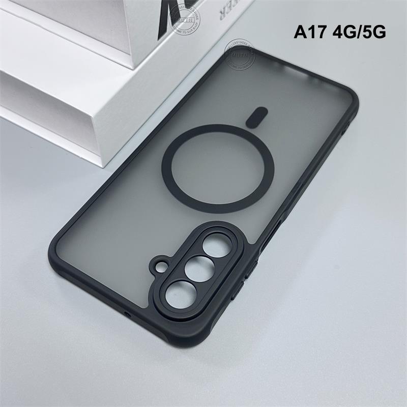 For Samsung Galaxy A05 A05s A06 A14 A15 A16 A26 A35 A36 A54 A55 A56 A07 A17 5G 4G Shockproof Bumper Magnetic Case Armor Cover
