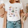Sea Shell Tshirt Vintage Collage Aesthetic Seashell Shirt Coastal Grandma Cute Unisex's T-Shirt Unisex Short Sleeves Tops