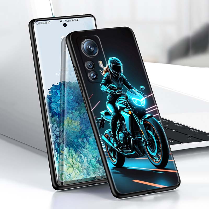 Модель Rider Cool Для Xiaomi Mi 15 14 13 13T 12 12T 12S 11 11i 11T Pro Ultra Lite 5G Черный Мягкий Чехол для Телефона