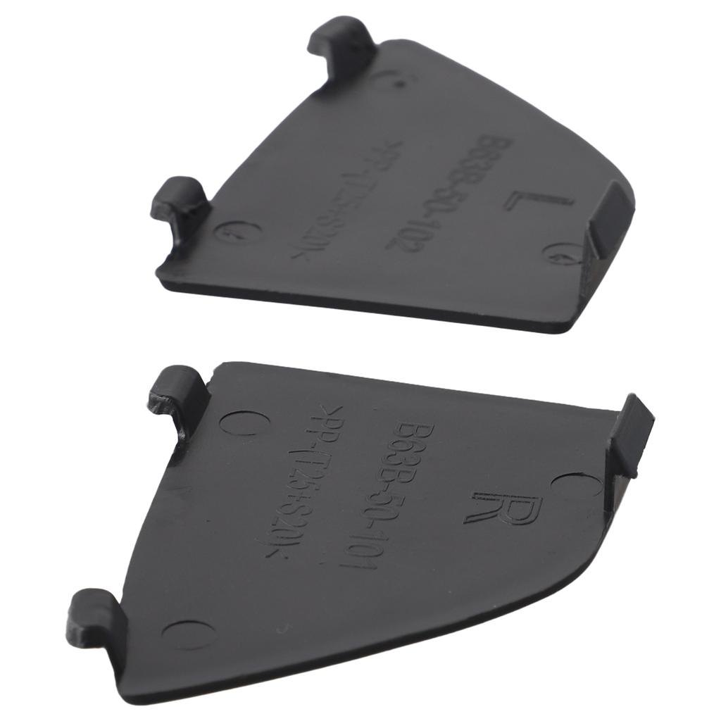 Bumper Grille Component Black Plastic Tow Hook Covers Designed For For MAZDA Series Three Years Sixteen Eighteen