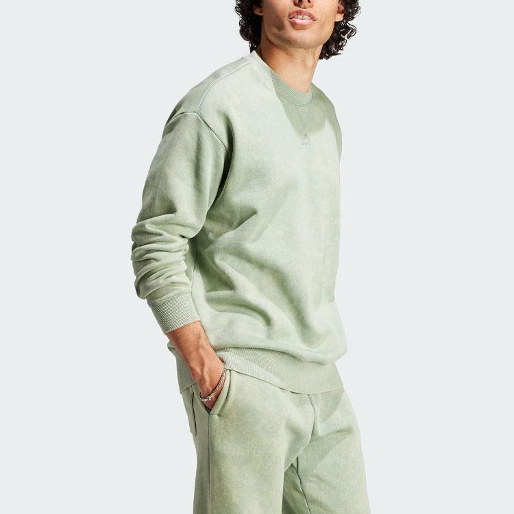 Adidas Все Szn Длинный рукав Толстовка Серебристо-зеленый Мужская уличная одежда IK4271