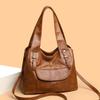 Large Capacity Shoulder Bag Soft Leather Middle-aged Mother Bag Women's Crossbody Bag