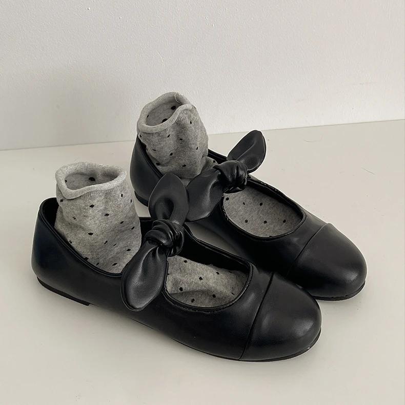 Designer Butterfly-knot Women Mary Jane Shoes Shallow Slip On Shoes Ladies Casual Outdoor Soft Sole Ballerina Shoes