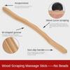 Massager for Body Natural Carbonized Wood Scraping Massage Stick Back Massager SPA Therapy Tool Point Treatment Guasha Relax
