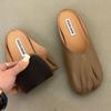 Баотоу полутапочки женские 2025 новые французские ленивые бабушкины туфли Дуду Мюли на плоской подошве с полуподдержкой одинарные туфли тренд