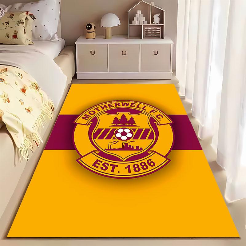 Motherwell FC Logo Carpet suitable as a non-slip mat for the living room or bedroom sofa