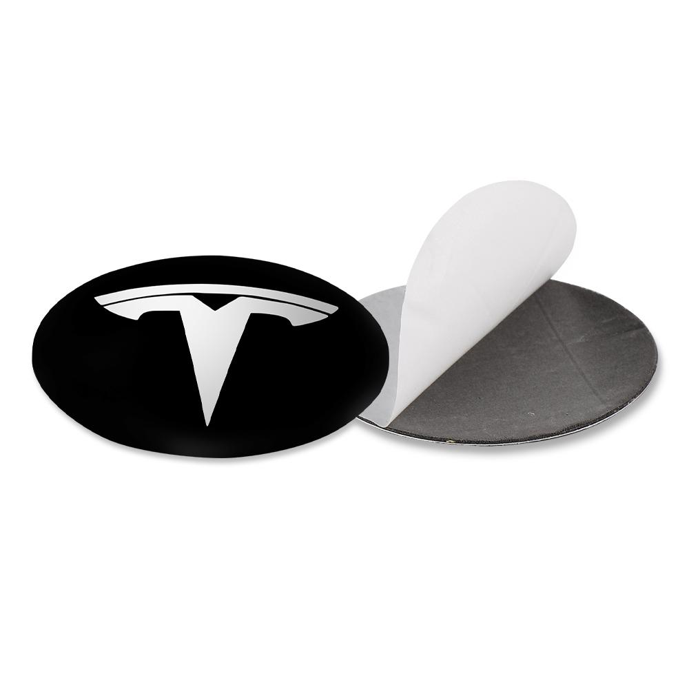4pc 56mm Emblem Sticker Car Wheel Center Hub Metal Cap For Tesla Model 3 S X Y Cybertruck Style Roadster Invader Car Accessories