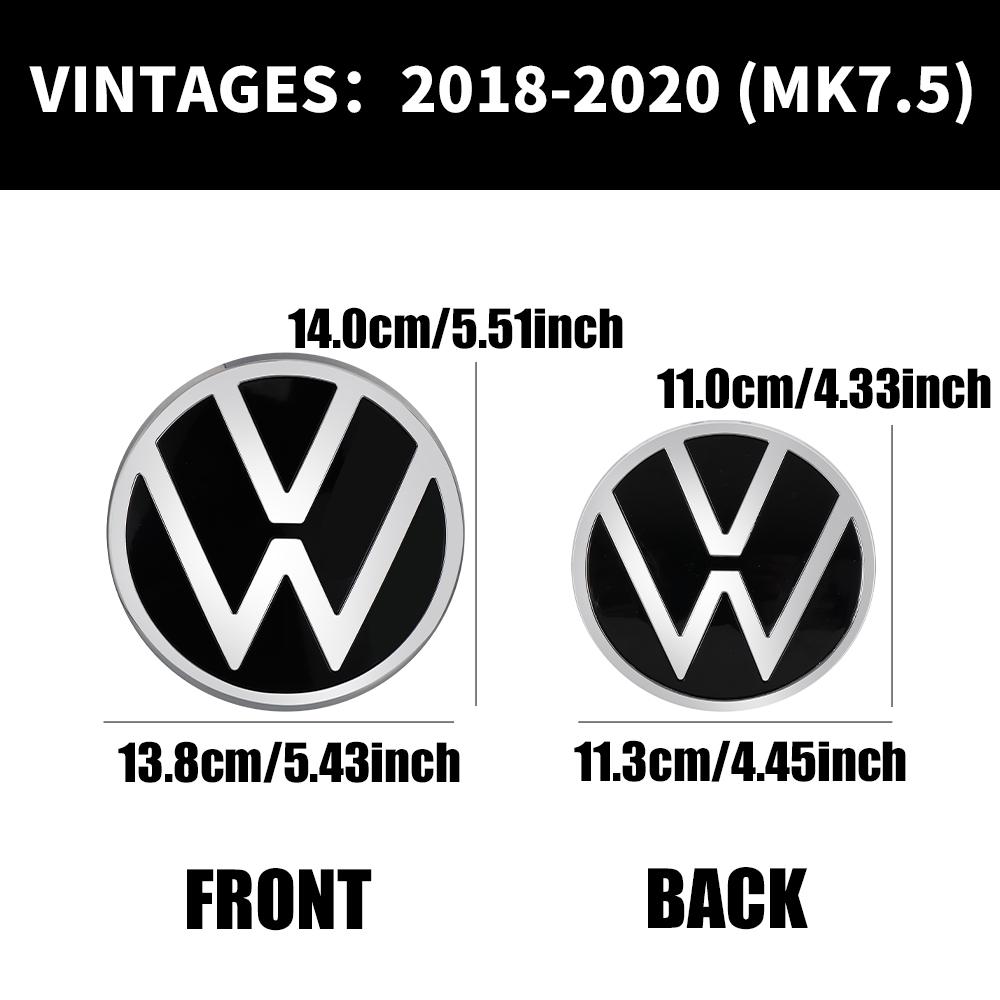 Car Front Grill Rear Trunk Emblem Lid Covers Accessories For Volkswagen VW Golf 7 MK7 2014-2017 GOLF7.5 MK7.5 2018-2020 zl2