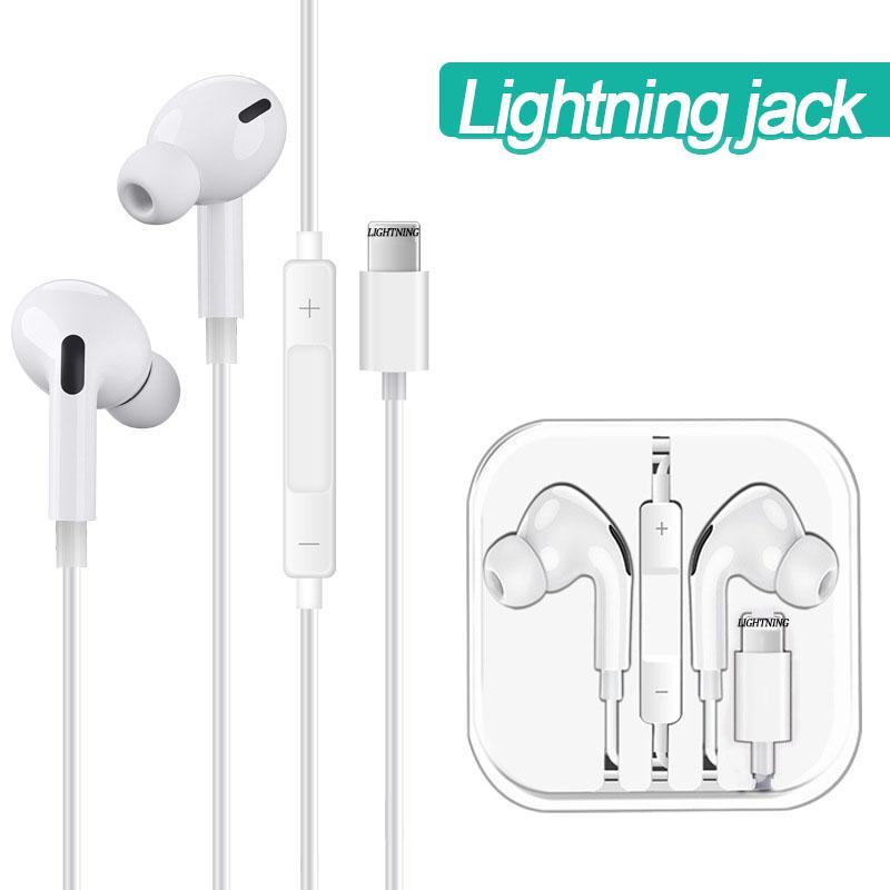 Наушники типа C Стереонаушники с микрофоном и громкостью Проводные наушники-вкладыши HiFi Музыкальные наушники Handfree Наушники Type-C