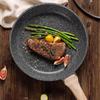 CAROTE Flat-Bottom Pan, Steak Griddle, Non-Stick Pan for Home Use, Titanium Pan, Small Frying Egg Pan for Induction Cooker, 24cm without Lid