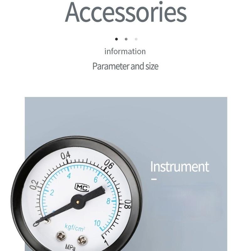 1pc AFR-2000 Pneumatic Filter Air Treatment Unit Pressure Regulator Compressor Reducing Valve Oil Water Separation AFR2000 Gauge