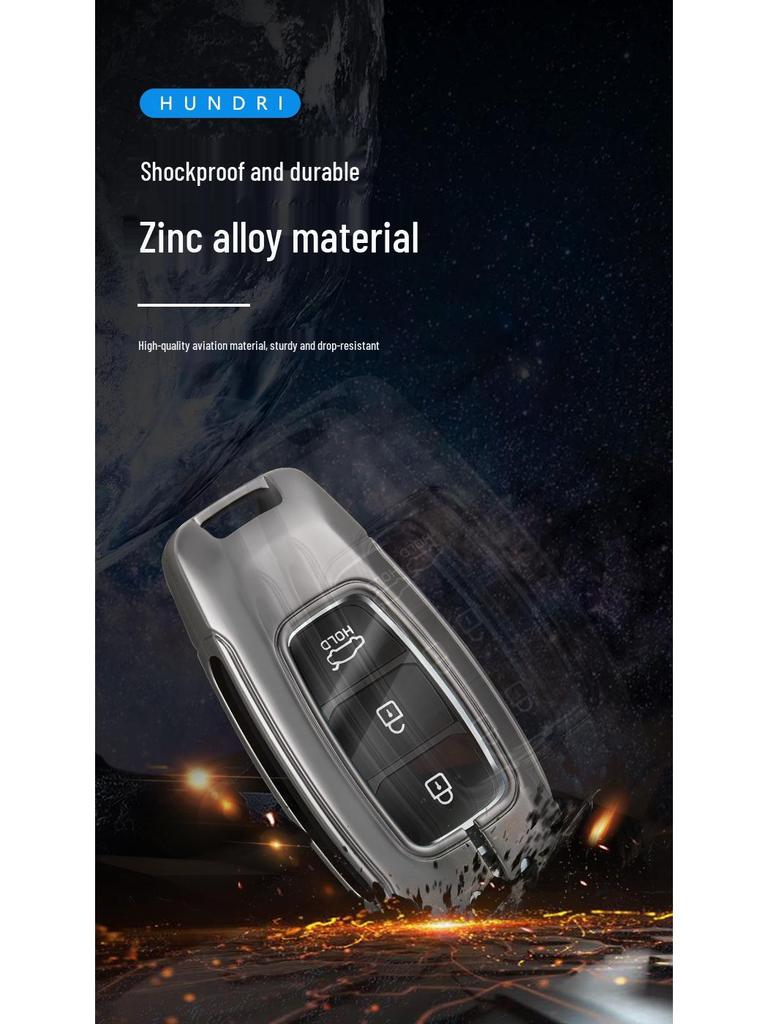 2021 Hyundai Elantra, Ix35, Ix25, Sonata 8, Festa Key Case - Premium Genuine Leather for Men