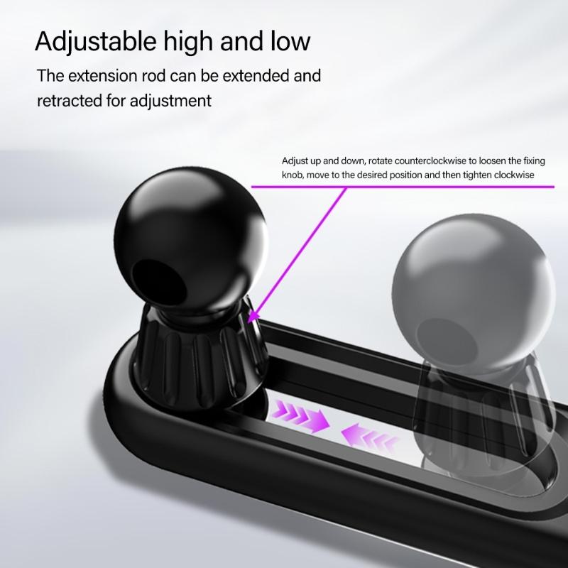 Adjustable Air Outlet Rotating Hook Air Vent Clip for Bracket Phone Stand Car Mount 17mm Joint Ball Head Grip Holder