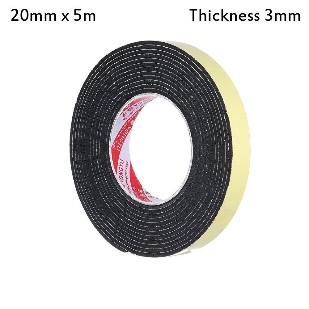 Door Waterproof Sound insulation Single Sided Adhesive Rubber Strip Tape Foam Sponge Seal Strip
