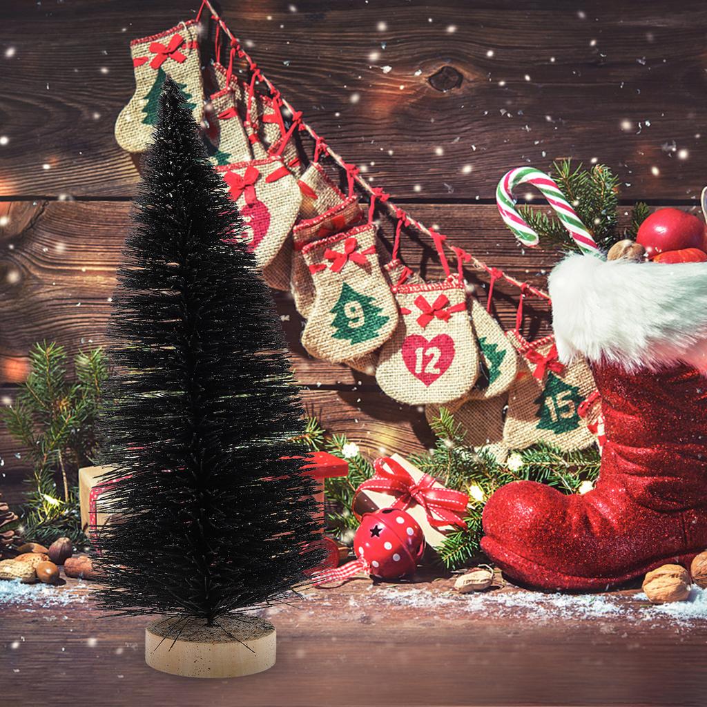Desktop Christmas Trees Mini Xmas Tree Decoration Stylish Festive Atmosphere Artificial Pine Tree for Home Office Party Decor