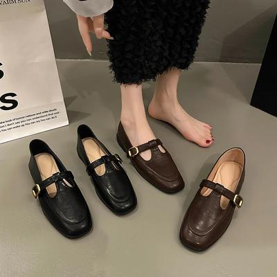 Модные женские туфли-лоферы для балета, танцевальная обувь, слипоны, с перекрестными ремешками, черного, бежевого, коричневого цвета, на низком каблуке, осенне-весеннее платье