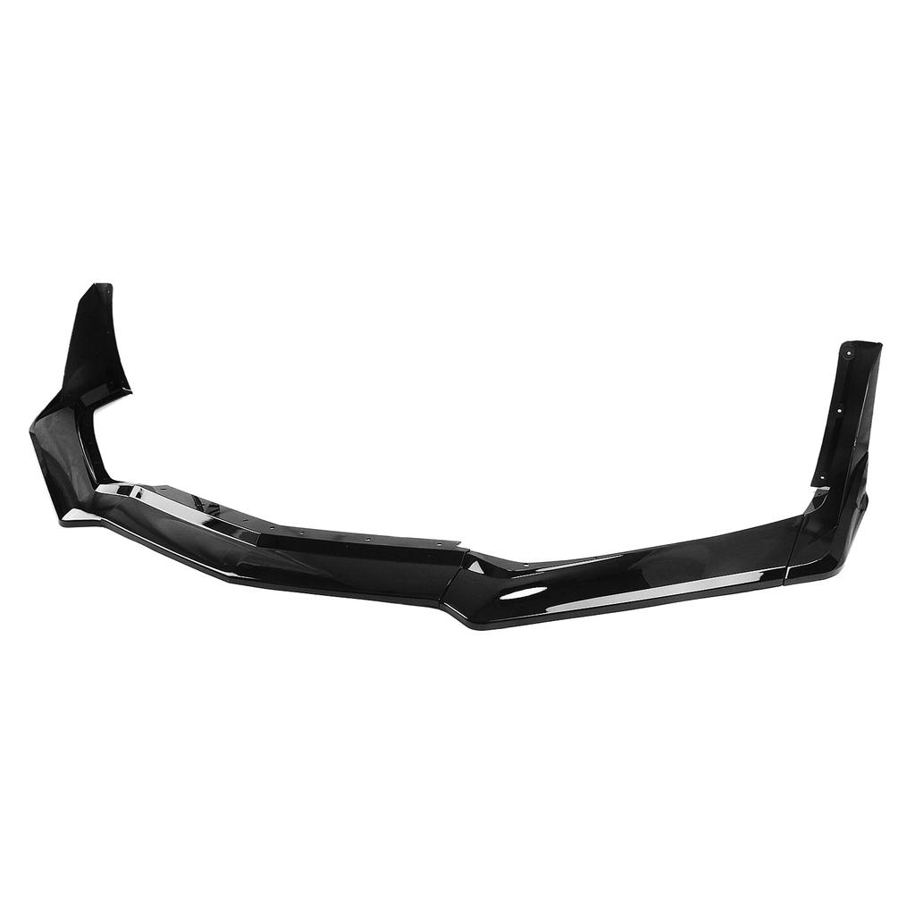 Car Front Bumper Lip Spoiler Splitter For Chevrolet Corvette C8 2 Door Z51 Stingray STG 3 2020-2024 Glossy Black Carbon Look