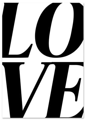 Плакат надпись love
