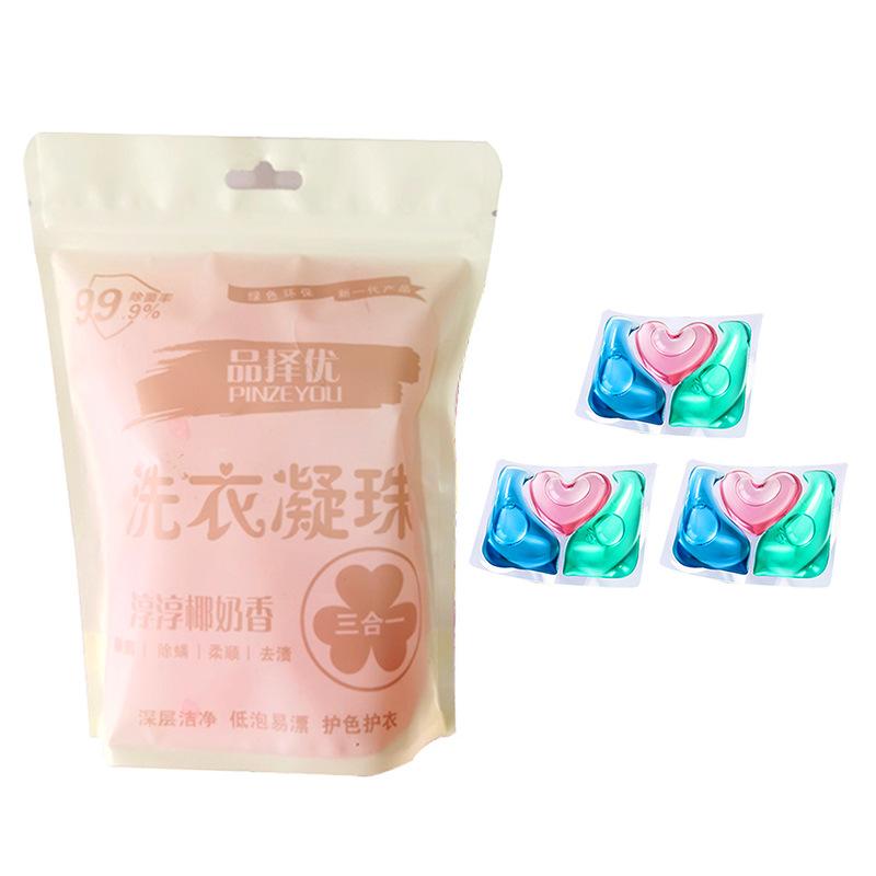 Three-in-one Boxed Laundry Beads with Fragrance Beads Long-lasting Fragrance Laundry Beads Soft and Mite-removing Multi-effect Laundry Detergent