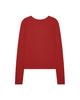 GUVO Layered Round Long Sleeve T-Shirt, Red