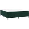 Maison Exclusive - Sommier à lattes de lit et matelas Vert foncé 200x200cm Velours