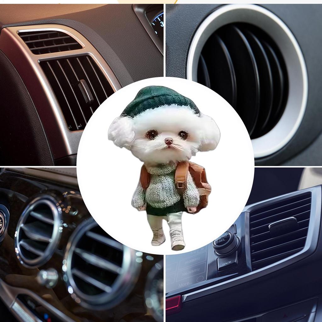 Car Air Freshener Vent Clip Cute Dog Scent Diffuser Air Freshener Car Outlet Charm For Truck Sedan Pickup SUV RV Dashboard