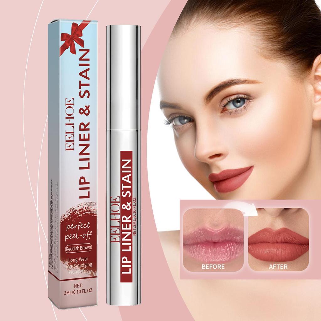 EELHOE Серия блесков для губ Peel-Off, натуральный, легкий цвет, красочный, увлажняющий, многоцветный карандаш для губ