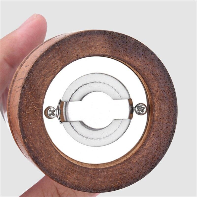 Wooden Salt Pepper Grinder Manual Acrylic Spice Mills Adjustable Coarseness Seasoning Bottle Kitchen Tools