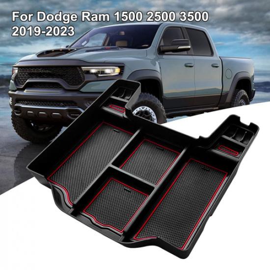 Для 19-23 Dodge RAM 1500 Органайзер-контейнер для хранения в подлокотнике центральной консоли, аксессуар