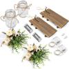 2 Pcs Glass Jar Wall Sconces Decor Rustic Wall Lamp with Remote Control LED Fairy Lights and White