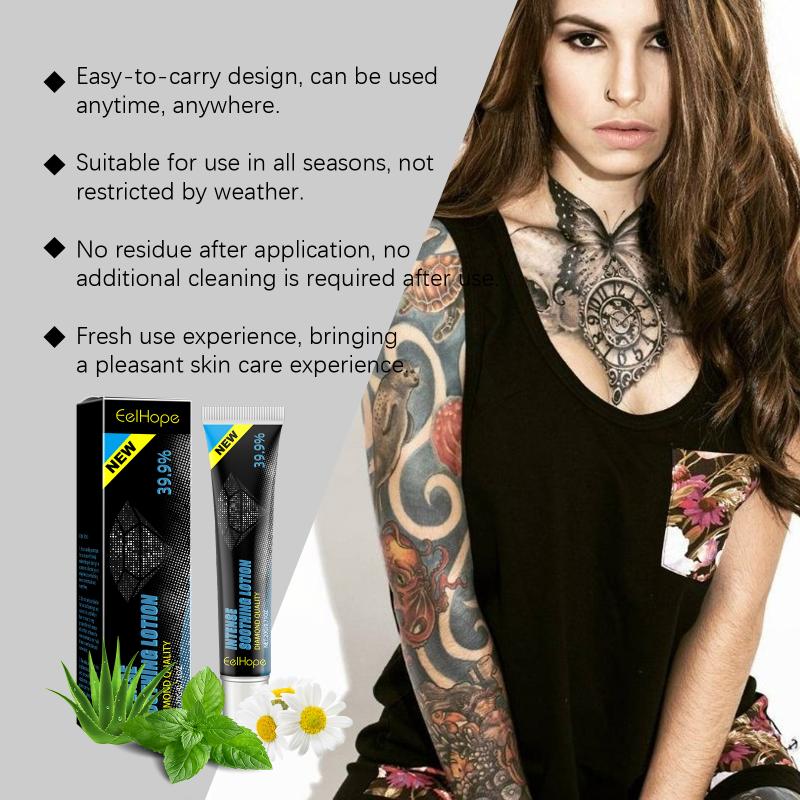 Aloe Vera Tattoo After Care Cream Calm Skin Redness Refreshing Sensitive Skin Care Mint Moisturizing Skin Soothing Cream