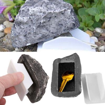 Имитационный камень с секретным отделением, в котором можно спрятать запасной ключ. Поддельный каменный ключ.
