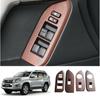 Для Toyota Prado Fj150 2010-21 Накладка на панель переключателей дверей и окон под дерево