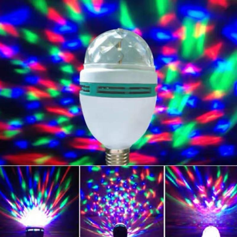 Горячий! Onedayshop® RGB Crystal Ball Effect Light E27 Светодиодное вращающееся сценическое освещение для дискотеки DJ Party